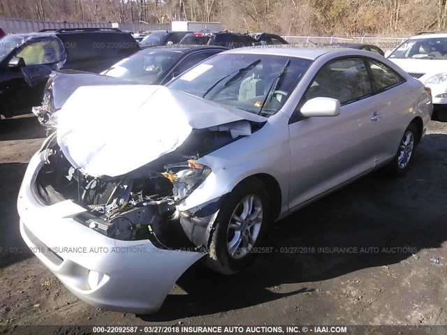 4T1CE38P04U908525 - 2004 TOYOTA CAMRY SOLARA SE/SLE Gümüş foto 2