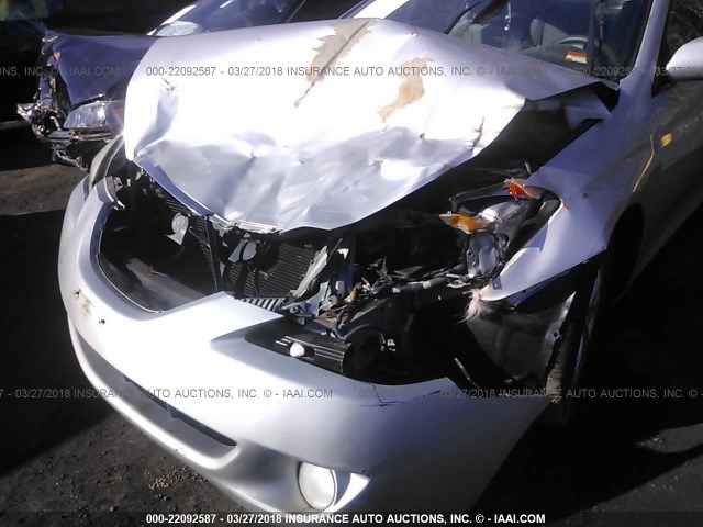 4T1CE38P04U908525 - 2004 TOYOTA CAMRY SOLARA SE/SLE Gümüş foto 6