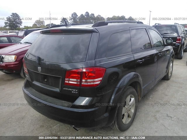 3D4PG5FV3AT151318 - 2010 DODGE JOURNEY SXT BLACK photo 4