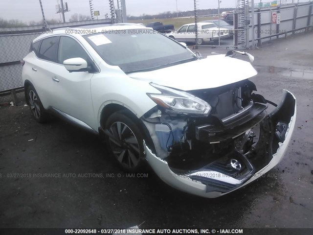 5N1AZ2MG2GN156689 - 2016 NISSAN MURANO S/SL/SV/PLATINUM WHITE photo 1