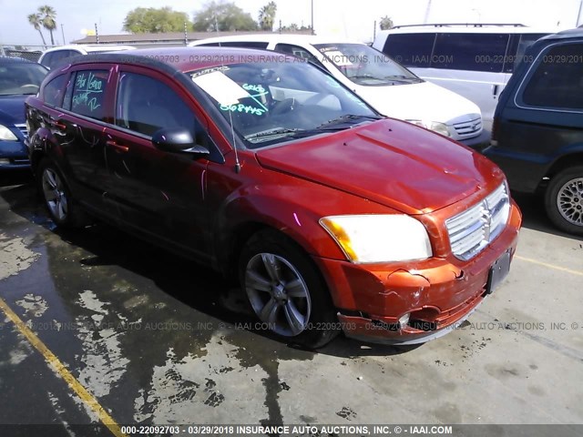 1B3CB3HA2AD568445 - 2010 DODGE CALIBER MAINSTREET ORANGE photo 1