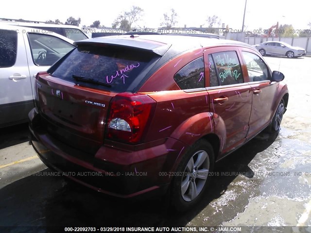 1B3CB3HA2AD568445 - 2010 DODGE CALIBER MAINSTREET ORANGE photo 4