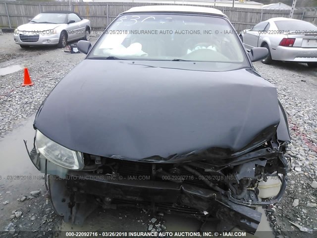 2T1FF28P5YC384106 - 2000 TOYOTA CAMRY SOLARA SE/SLE BLACK photo 6