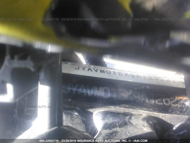 JYAVM01EX9A126227 - 2009 YAMAHA XVS650 A/AT BLACK photo 10