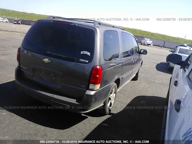 1GNDV23LX5D162939 - 2005 CHEVROLET UPLANDER LS Pewter photo 4