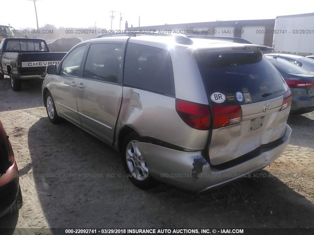 5TDZA22C95S323037 - 2005 TOYOTA SIENNA XLE/XLE LIMITED GOLD photo 3