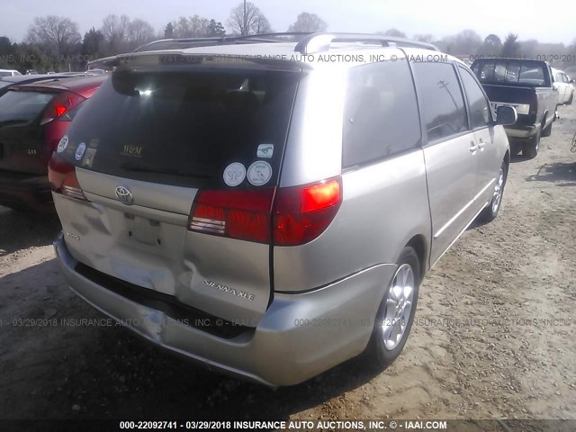 5TDZA22C95S323037 - 2005 TOYOTA SIENNA XLE/XLE LIMITED GOLD photo 4