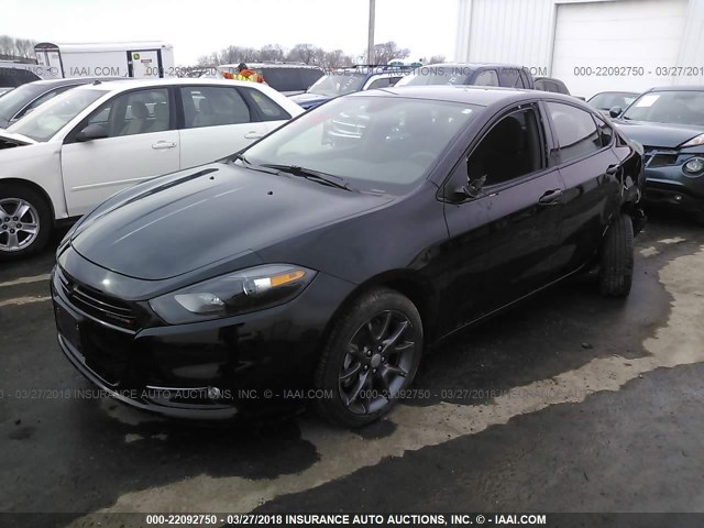 1C3CDFFA0GD821501 - 2016 DODGE DART SXT SPORT BLACK photo 2