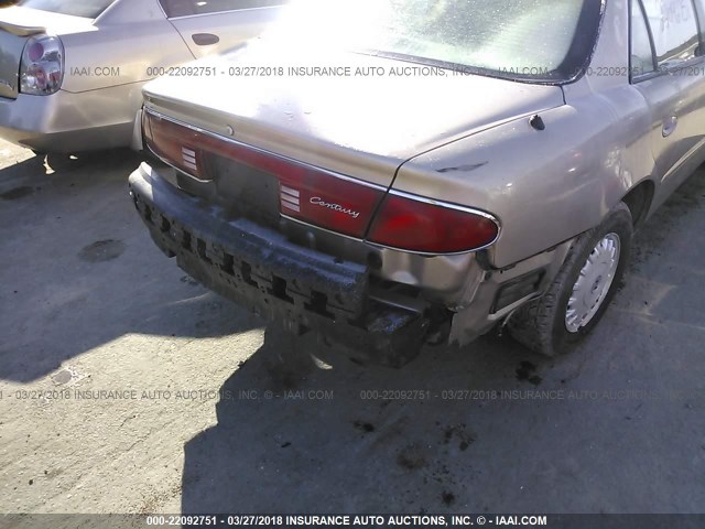 2G4WS52J831175849 - 2003 BUICK CENTURY CUSTOM TAN photo 6