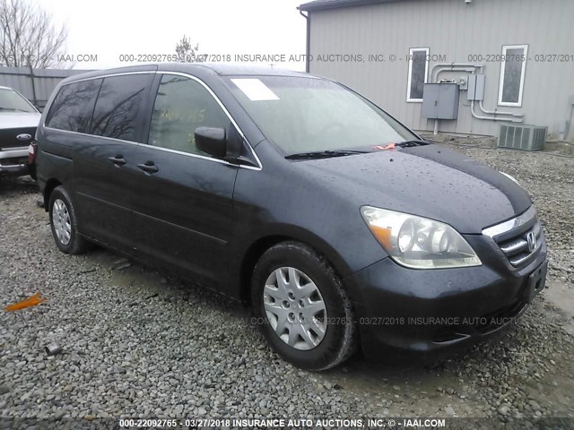 5FNRL38275B076426 - 2005 HONDA ODYSSEY LX GRAY photo 1