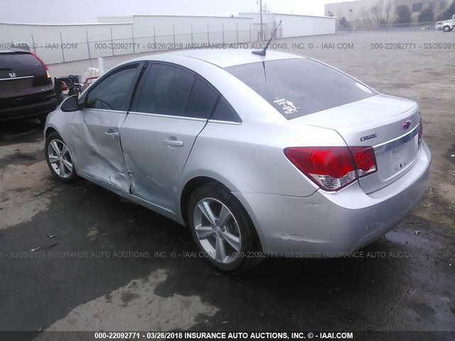 1G1PG5SC5C7286060 - 2012 CHEVROLET CRUZE LT SILVER photo 3