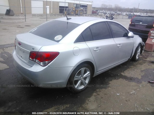 1G1PG5SC5C7286060 - 2012 CHEVROLET CRUZE LT SILVER photo 4