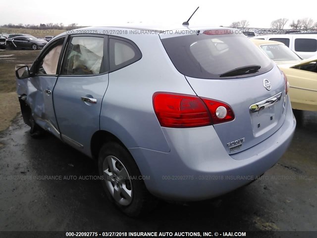 JN8AS5MV1EW202114 - 2014 NISSAN ROGUE SELECT S GRAY photo 3