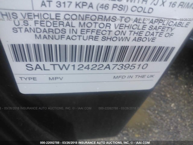 SALTW12422A739510 - 2002 LAND ROVER DISCOVERY II SE GRAY photo 9