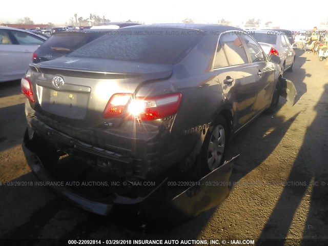 JTNBK46K873025641 - 2007 TOYOTA CAMRY NEW GENERAT LE/XLE/SE GRAY photo 4