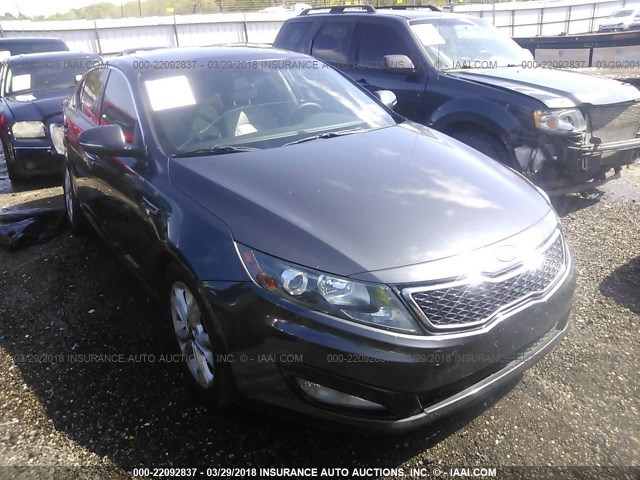 KNAGN4A61B5133542 - 2011 KIA OPTIMA EX/SX GRAY photo 1