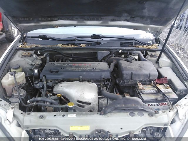 4T1BE30K05U019317 - 2005 TOYOTA CAMRY LE/XLE/SE 银色 照片 10