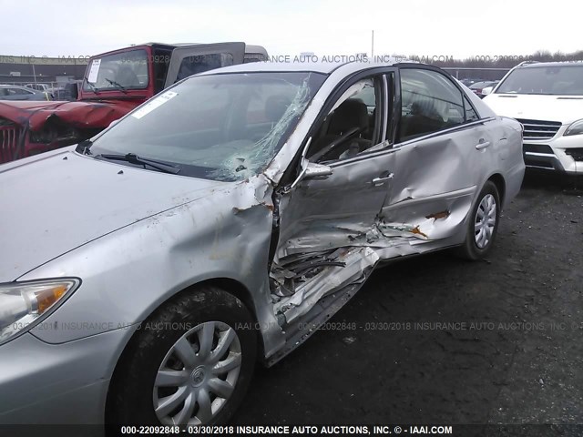 4T1BE30K05U019317 - 2005 TOYOTA CAMRY LE/XLE/SE 银色 照片 6