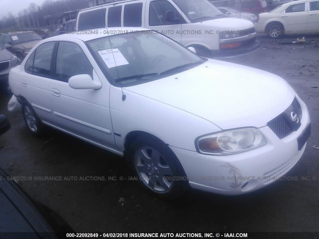 3N1CB51D36L597035 - 2006 NISSAN SENTRA 1.8/1.8S WHITE photo 1