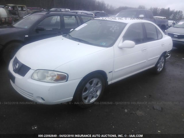 3N1CB51D36L597035 - 2006 NISSAN SENTRA 1.8/1.8S WHITE photo 2