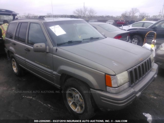 1J4GZ78Y2VC569777 - 1997 JEEP GRAND CHEROKEE LIMITED/ORVIS Pewter photo 1
