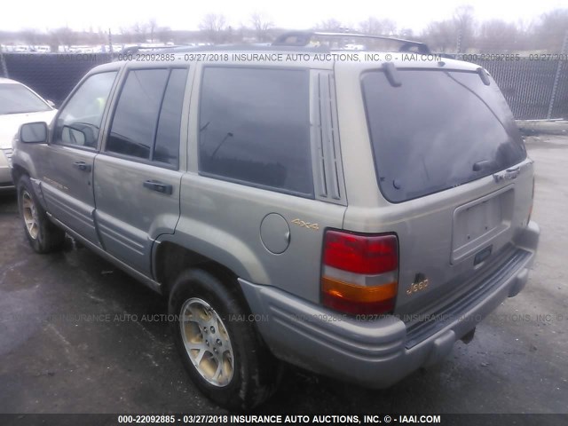 1J4GZ78Y2VC569777 - 1997 JEEP GRAND CHEROKEE LIMITED/ORVIS Pewter photo 3