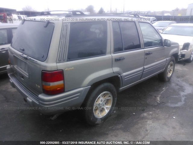 1J4GZ78Y2VC569777 - 1997 JEEP GRAND CHEROKEE LIMITED/ORVIS Pewter photo 4