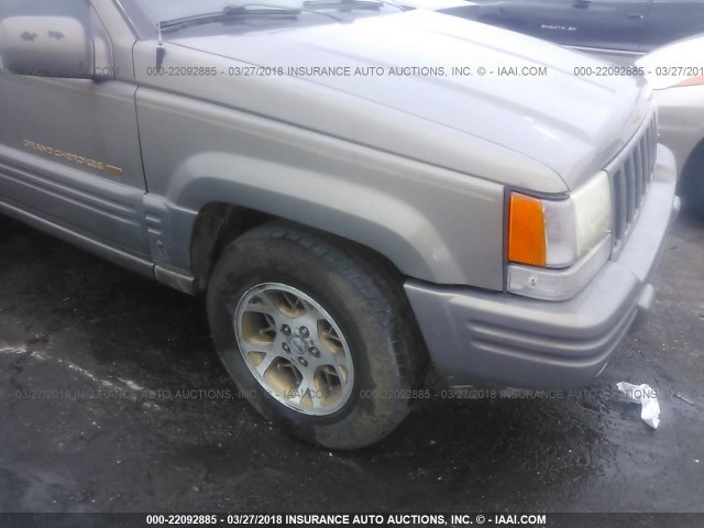 1J4GZ78Y2VC569777 - 1997 JEEP GRAND CHEROKEE LIMITED/ORVIS Pewter photo 6
