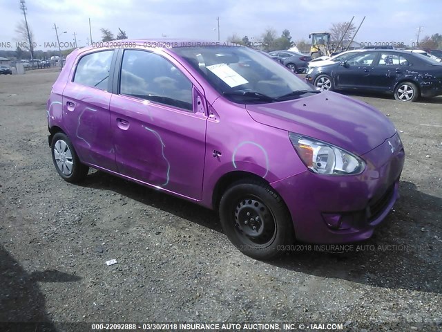 ML32A3HJ5FH058204 - 2015 MITSUBISHI MIRAGE DE PINK photo 1