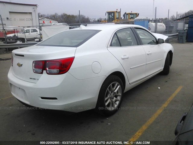 1G11C5SL7EF158025 - 2014 CHEVROLET MALIBU 1LT WHITE photo 4