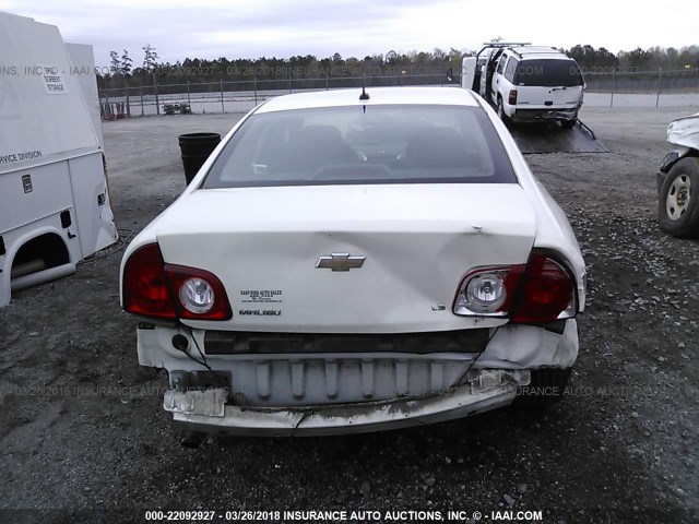 1G1ZG57B984263527 - 2008 CHEVROLET MALIBU LS WHITE photo 6