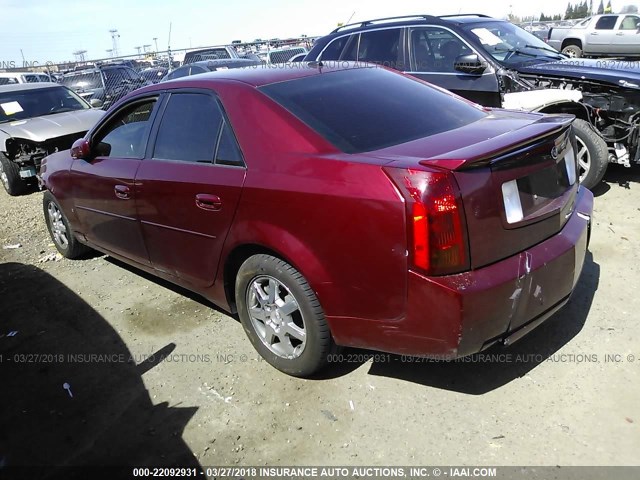 1G6DM57T960131295 - 2006 CADILLAC CTS RED photo 3