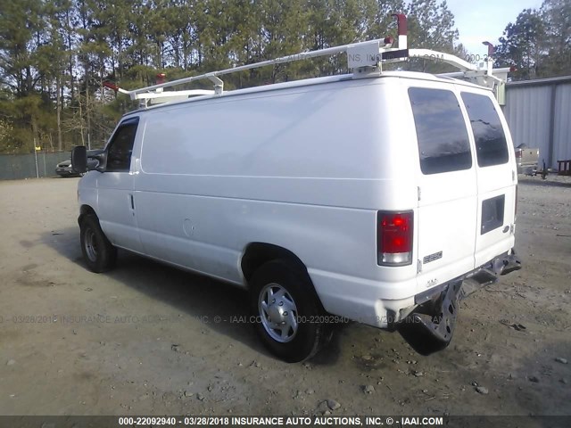 1FTNE24LX1HA33159 - 2001 FORD ECONOLINE E250 VAN WHITE photo 3