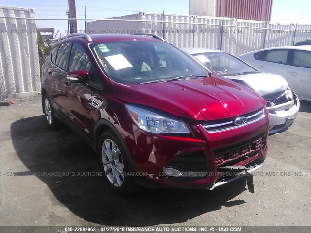 1FMCU0JX6GUC00005 - 2016 FORD ESCAPE TITANIUM RED photo 1