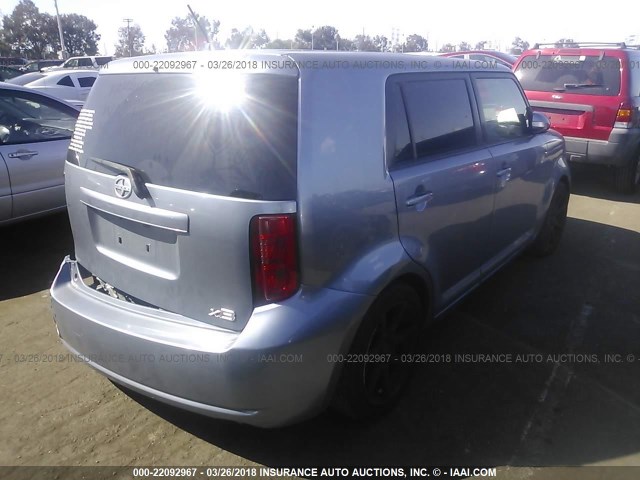 JTLZE4FE1A1110591 - 2010 TOYOTA SCION XB Light Blue photo 4