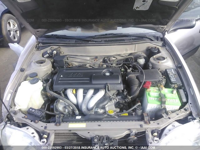1NXBR12E6YZ403316 - 2000 TOYOTA COROLLA VE/CE/LE 金色 照片 10