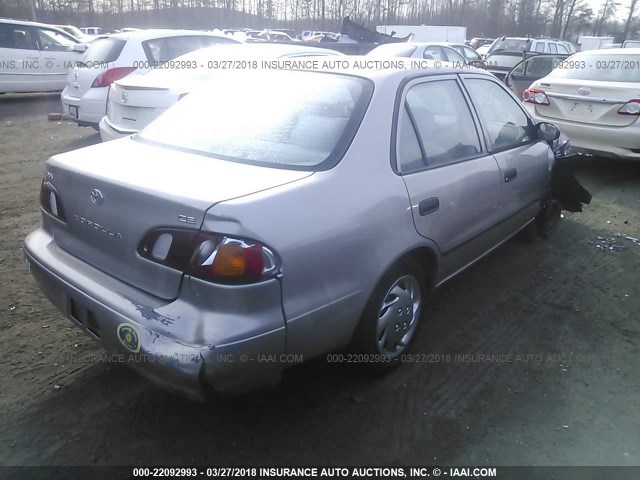1NXBR12E6YZ403316 - 2000 TOYOTA COROLLA VE/CE/LE 金色 照片 4