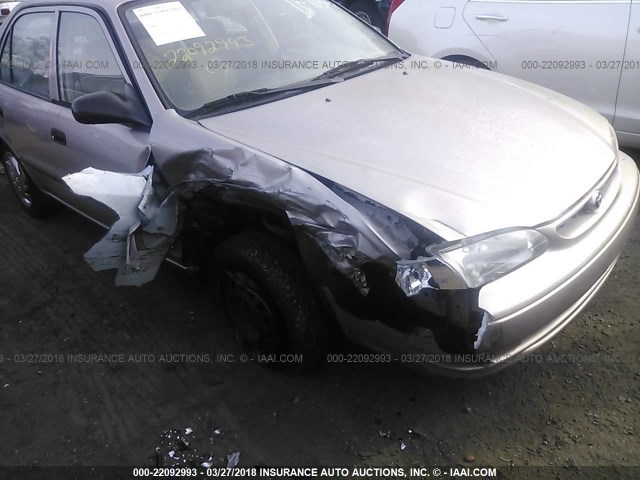 1NXBR12E6YZ403316 - 2000 TOYOTA COROLLA VE/CE/LE 金色 照片 6