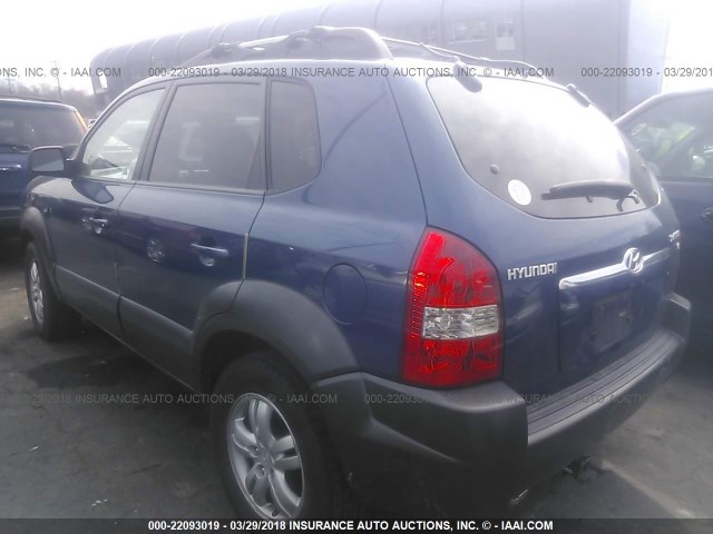 KM8JN12D46U316218 - 2006 HYUNDAI TUCSON GLS/LIMITED BLUE photo 3