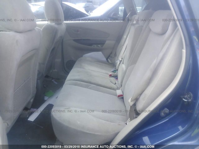 KM8JN12D46U316218 - 2006 HYUNDAI TUCSON GLS/LIMITED BLUE photo 8