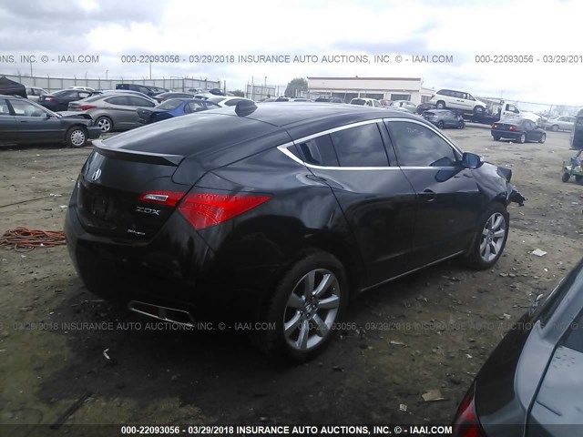 2HNYB1H42AH503479 - 2010 ACURA ZDX TECHNOLOGY BLACK photo 4