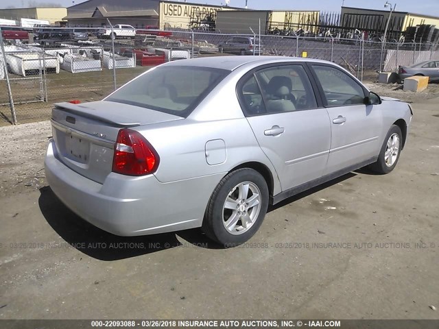 1G1ZT54845F191849 - 2005 CHEVROLET MALIBU LS ვერცხლისფერი ფოტო 4