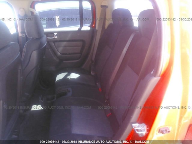 5GTEN13E588151121 - 2008 HUMMER H3 ORANGE photo 8