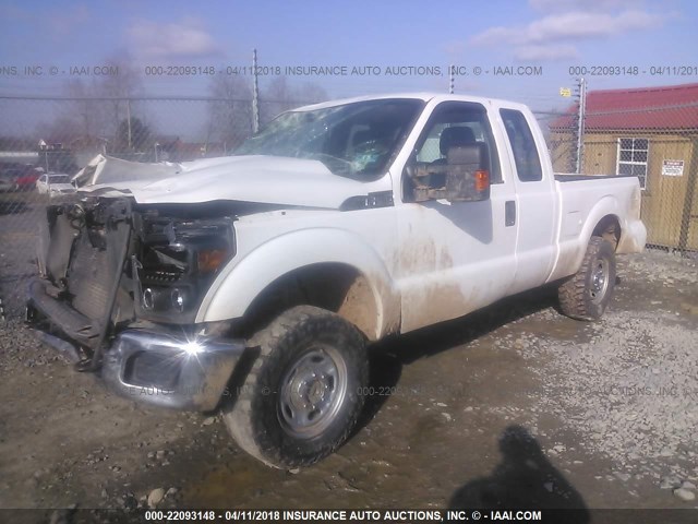 1FT7X2B68CEB91584 - 2012 FORD F250 SUPER DUTY WHITE photo 2