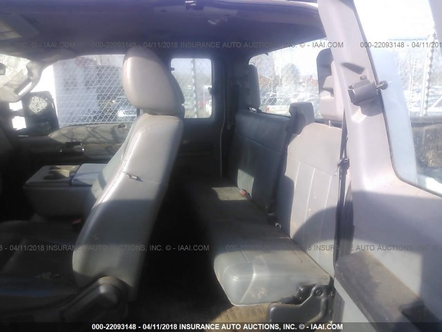 1FT7X2B68CEB91584 - 2012 FORD F250 SUPER DUTY WHITE photo 8