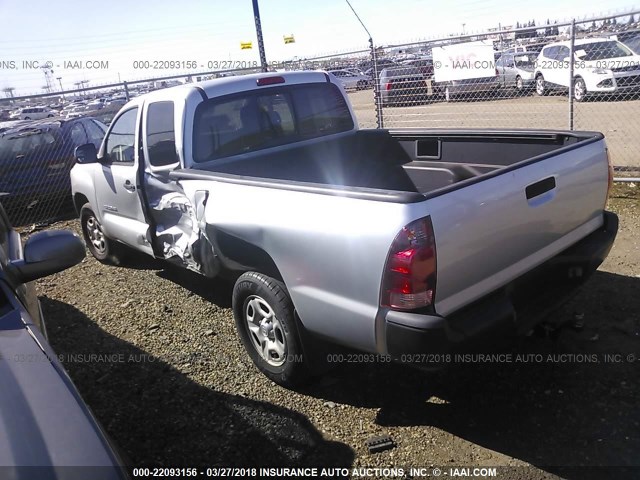 5TETX22N27Z325448 - 2007 TOYOTA TACOMA ACCESS CAB Արծաթագույն լուսանկար 3