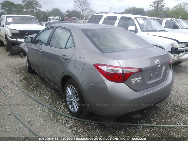 5YFBURHE3EP108000 - 2014 TOYOTA COROLLA L/LE/LE PLS/PRM/S/S PLS GRAY photo 3