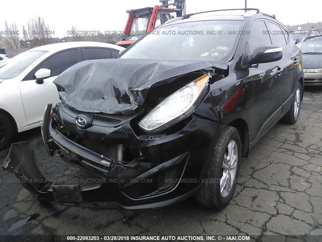 KM8JUCAC5CU542058 - 2012 HYUNDAI TUCSON GLS/LIMITED BLACK photo 2