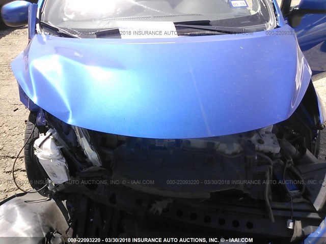 3N1CE2CP2EL425168 - 2014 NISSAN VERSA NOTE S/S PLUS/SV/SL BLUE photo 10