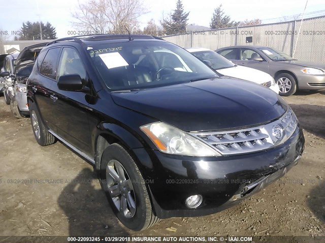 JN8AZ08W77W666481 - 2007 NISSAN MURANO SL/SE/S BLACK photo 1